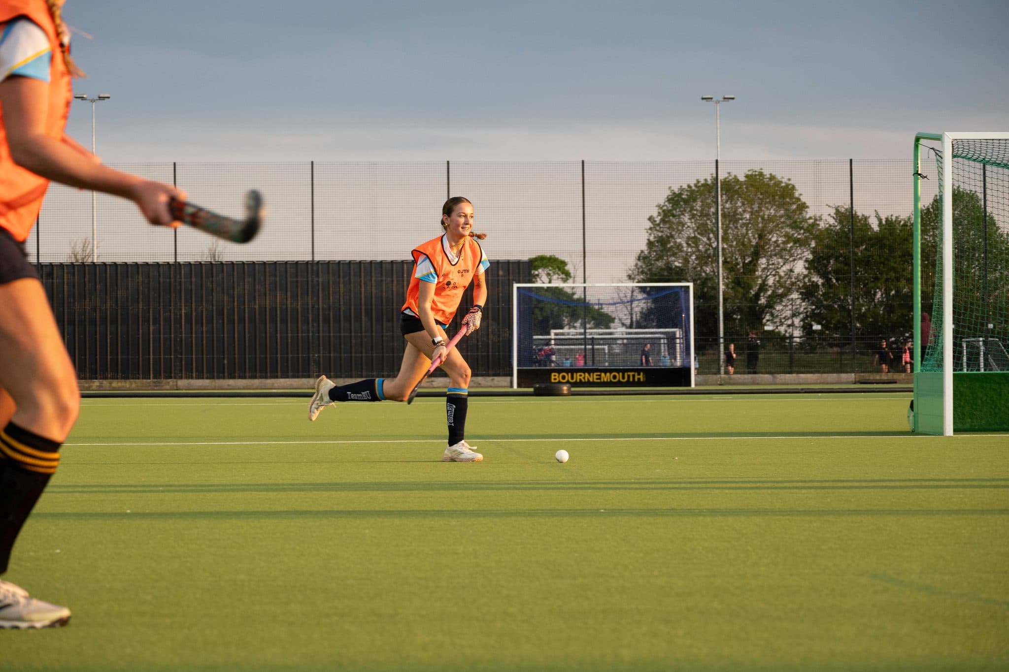 Bournemouth University Women's Hockey 1s in action, photographed by Megan Farrer