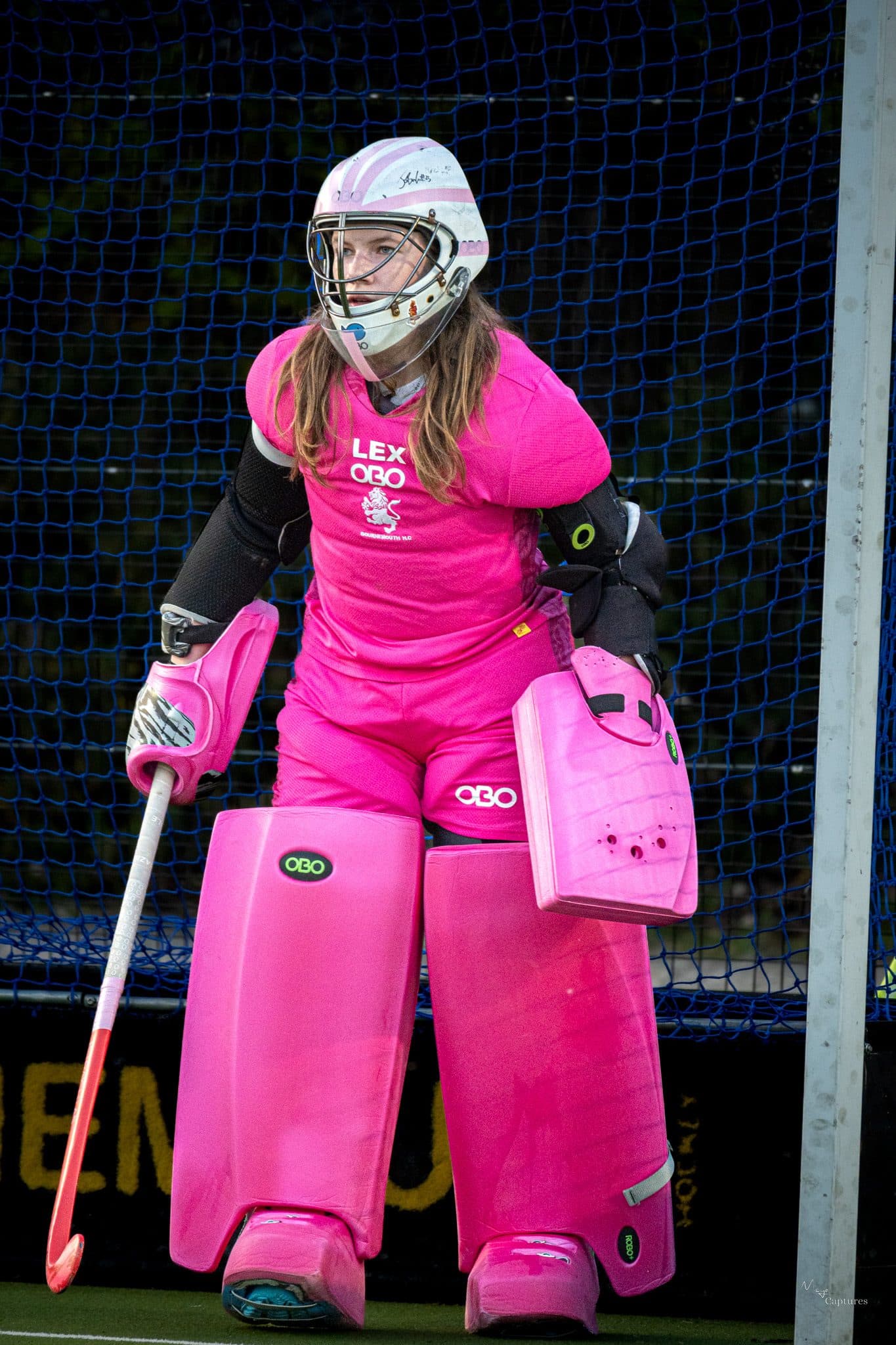 Bournemouth University Women's Hockey 1s in action, photographed by Megan Farrer