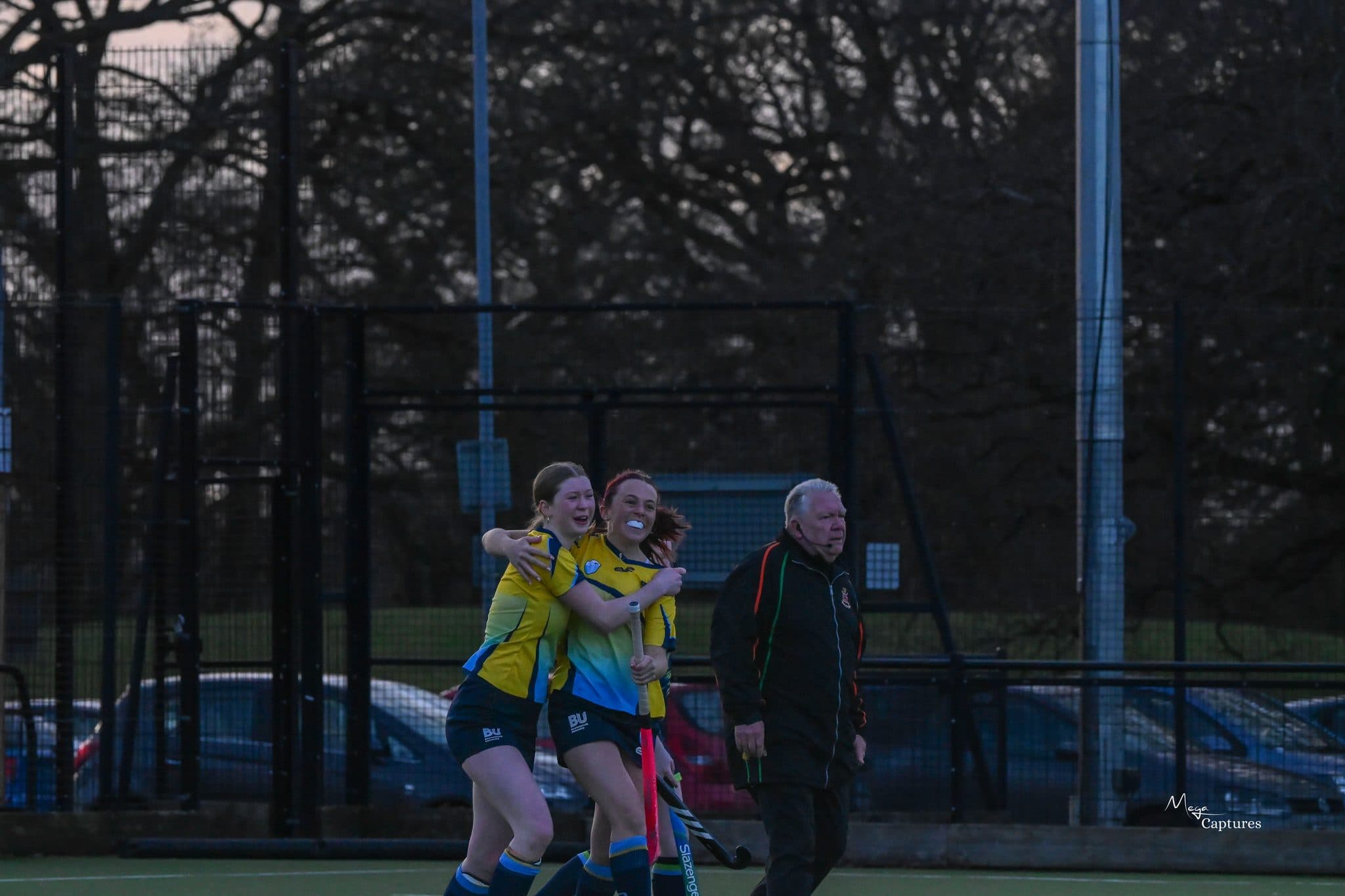 Bournemouth University Women's Hockey 3s in action, photographed by Megan Farrer
