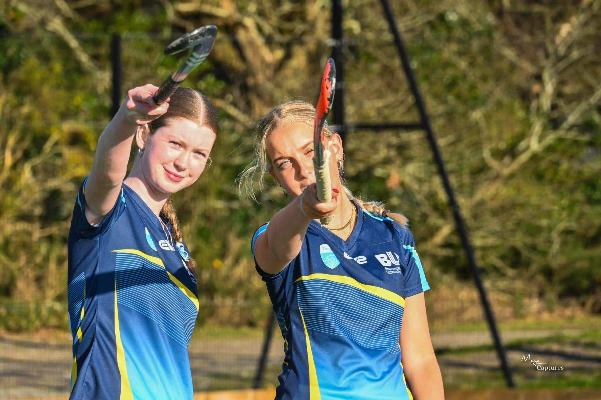 Bournemouth University Women's Hockey 3s in action, photographed by Megan Farrer