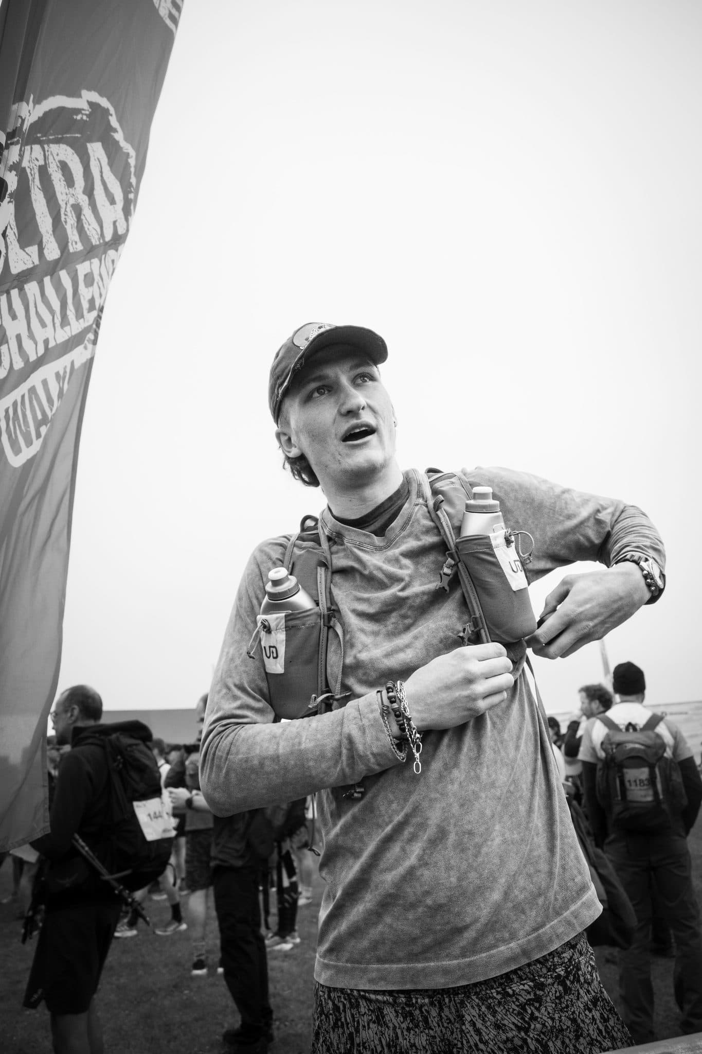 Runner at the Isle of Wight Ultra Challenge, photographed by Megan Farrer