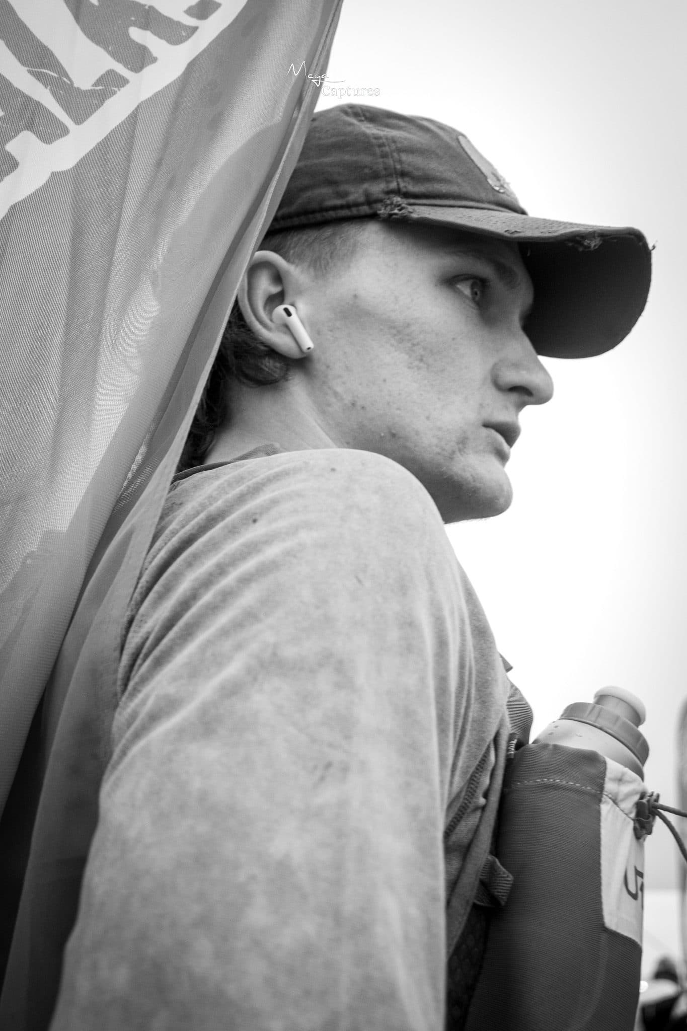 Runner at the Isle of Wight Ultra Challenge, photographed by Megan Farrer