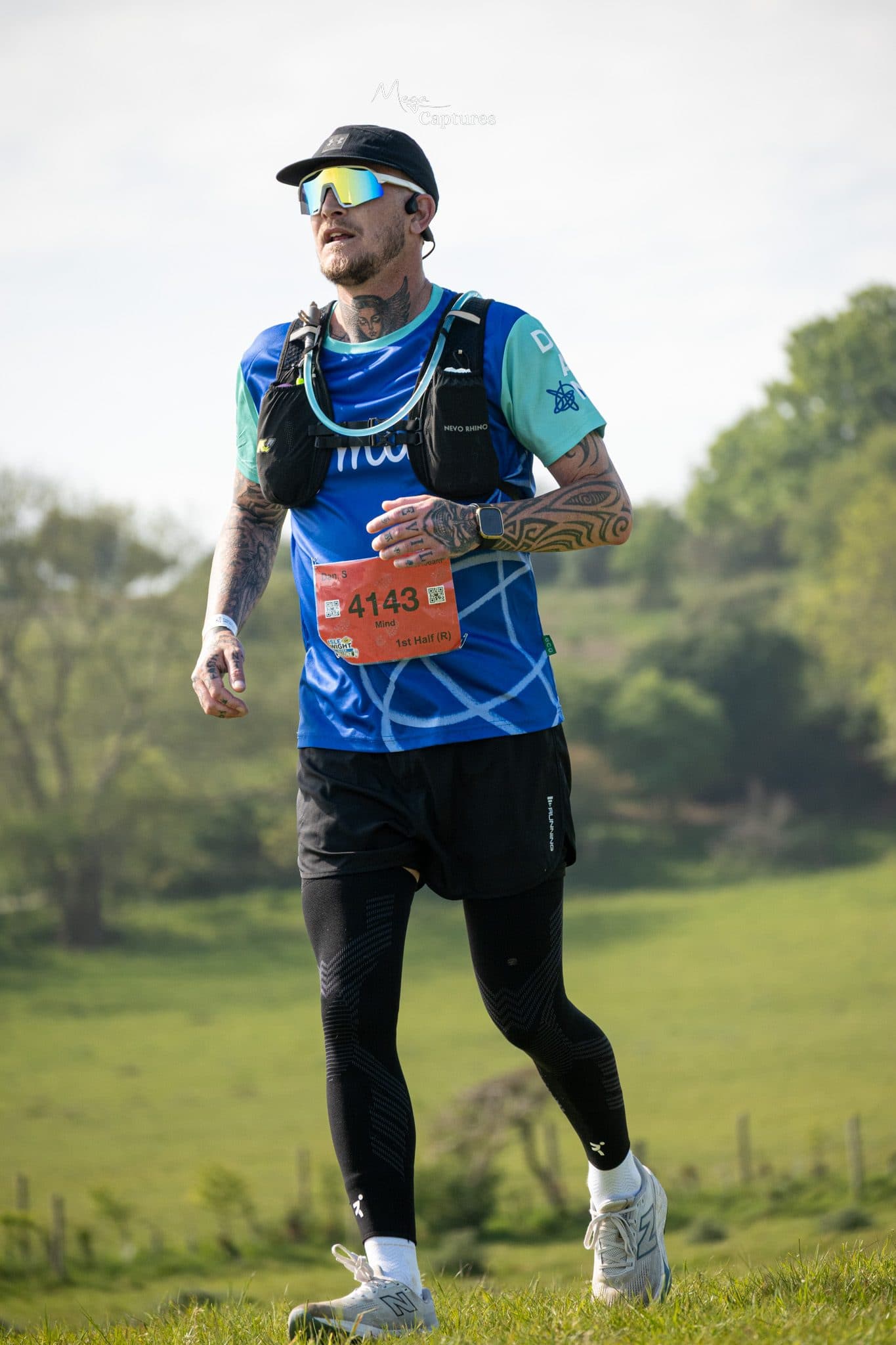 Runner at the Isle of Wight Ultra Challenge, photographed by Megan Farrer