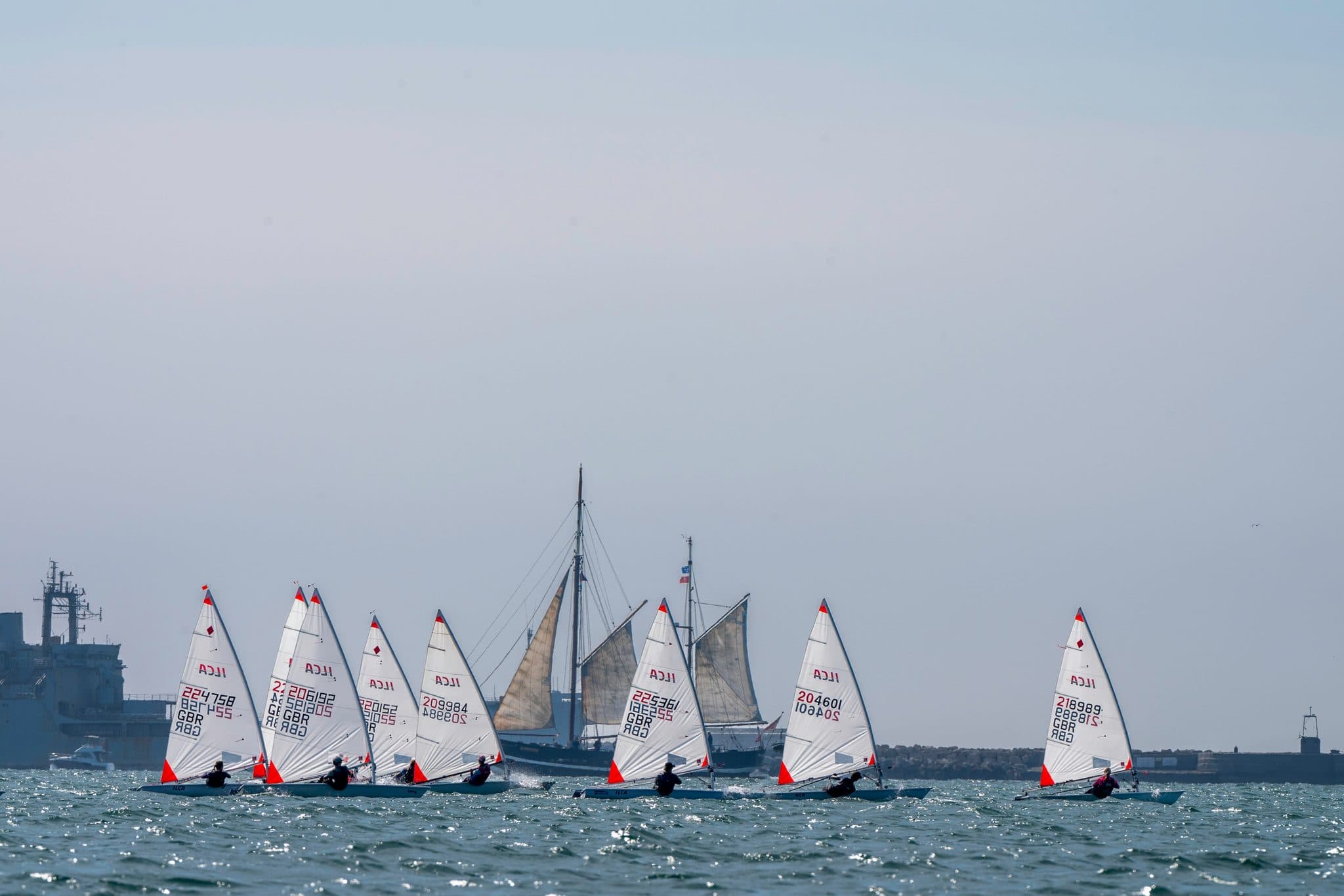 ILCA dinghy racing at the ILCA UK Nationals 2026, photographed by Megan Farrer