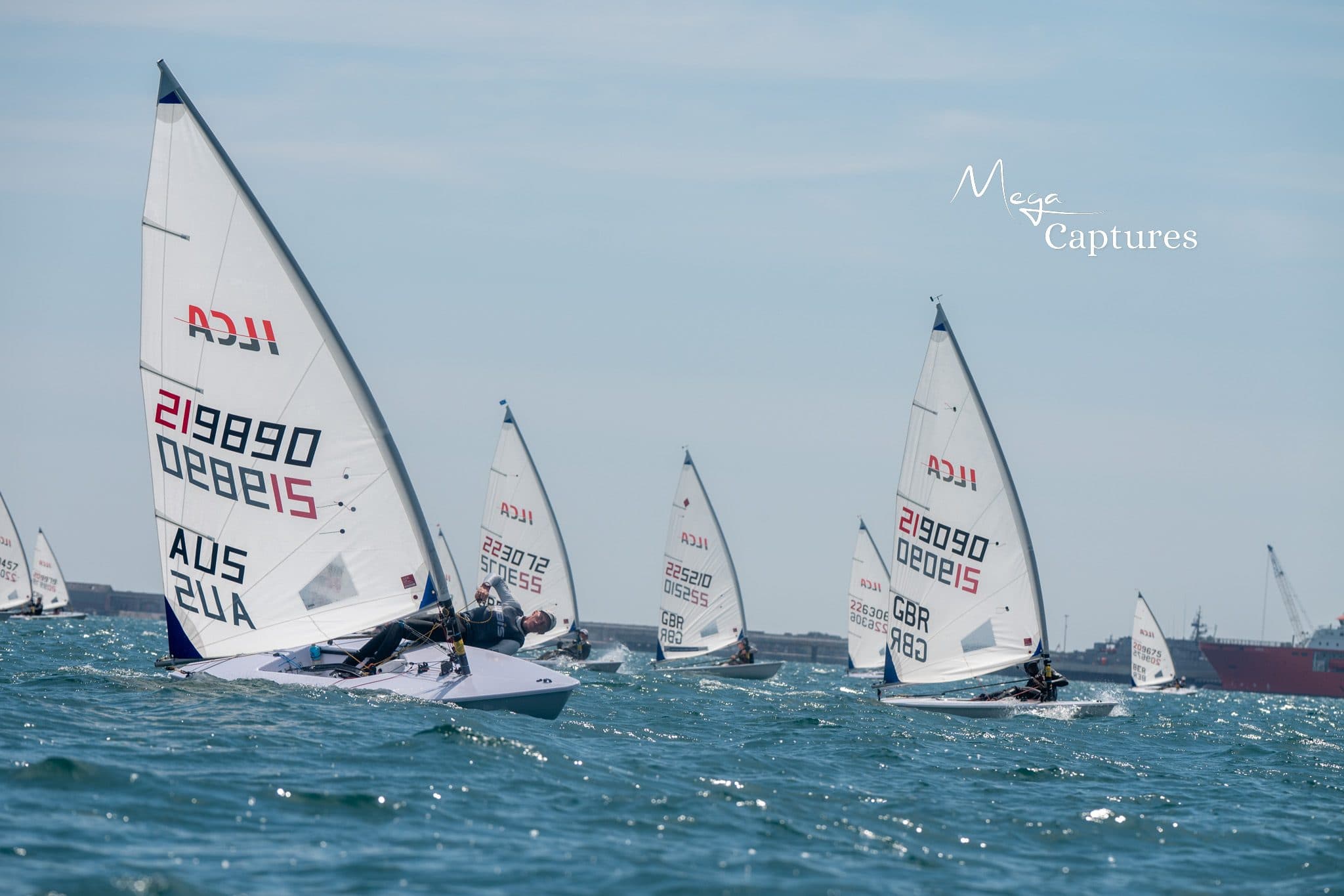 ILCA dinghy racing at the ILCA UK Nationals 2026, photographed by Megan Farrer