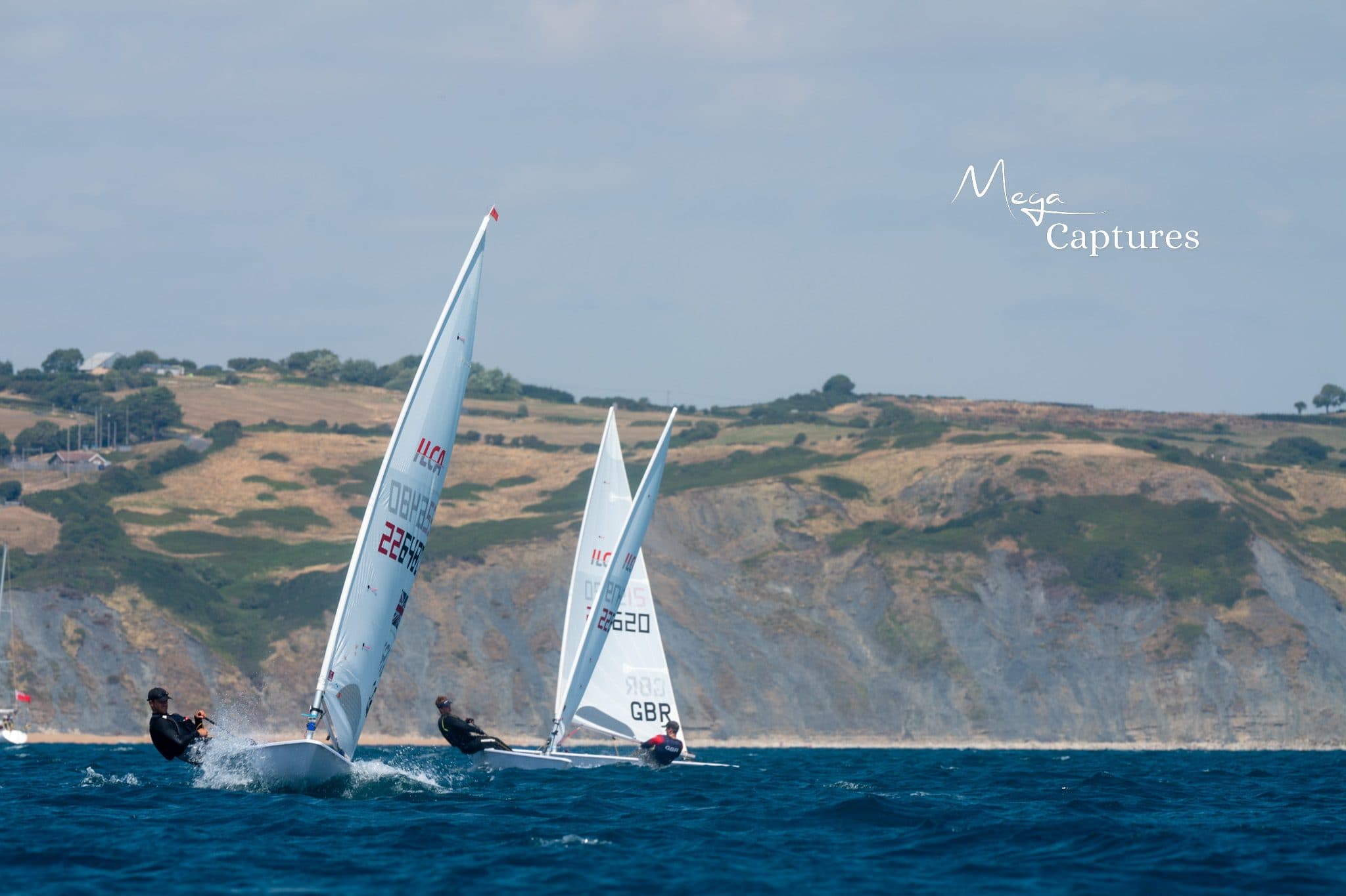 ILCA dinghy racing at the ILCA UK Nationals 2026, photographed by Megan Farrer
