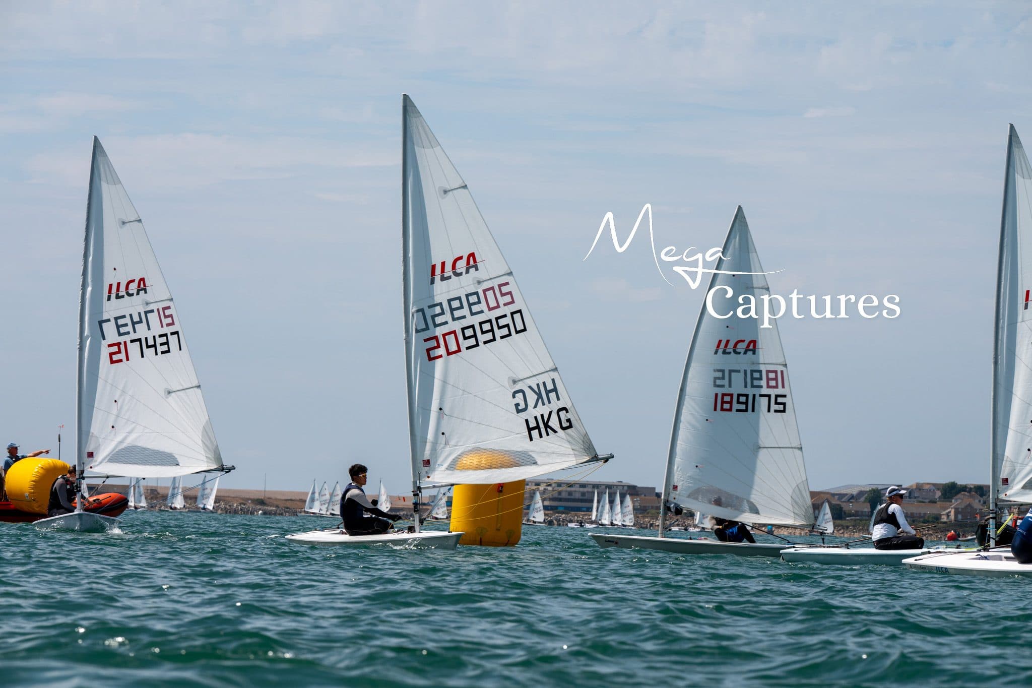 ILCA dinghy racing at the ILCA UK Nationals 2026, photographed by Megan Farrer